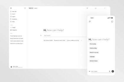 GitHub Copilot AI coding assistant interface showing chat panel with billing-related usage changes