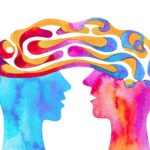 Abstract illustration of human-AI interaction symbolizing the 2026 AI layoffs reality check and automation balance