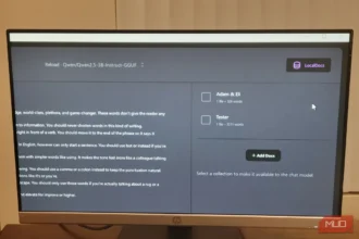 GPT4All local LLM interface running on a desktop computer with LocalDocs feature visible showing private offline AI