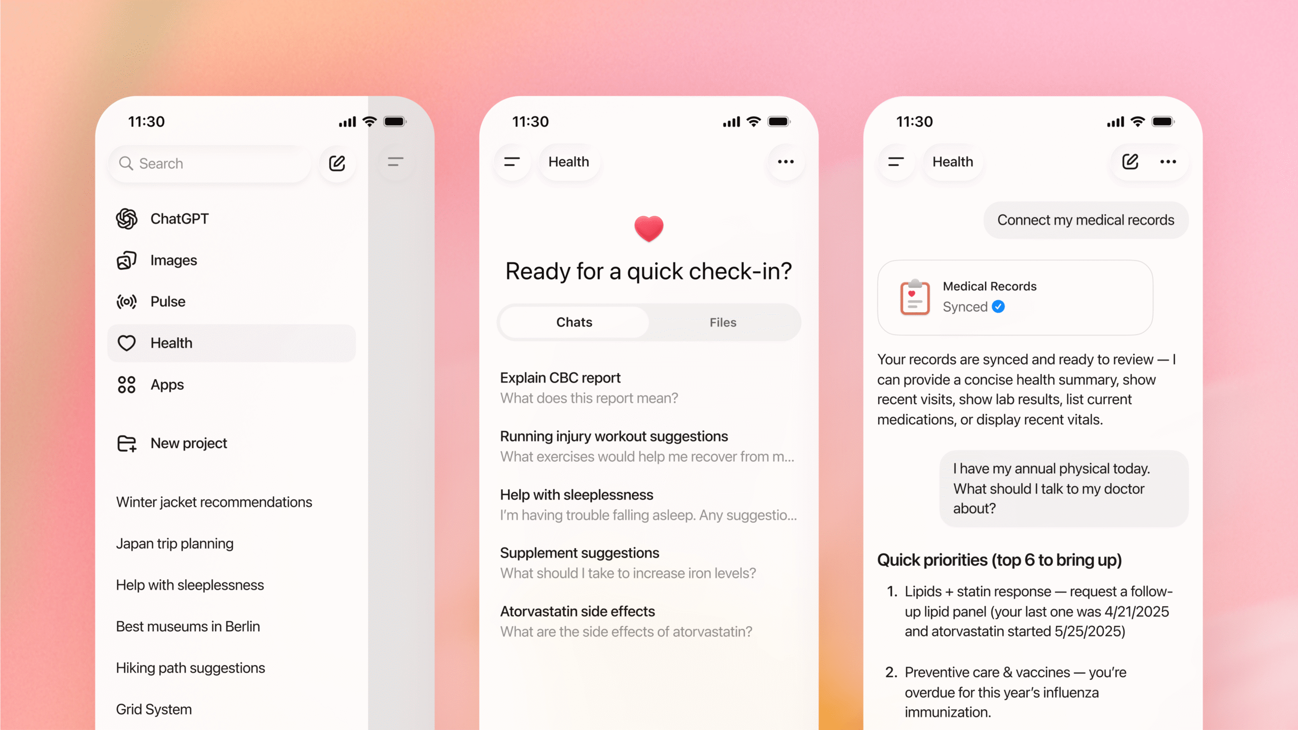 ChatGPT Health connects medical records