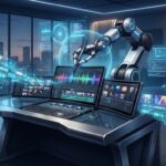 AI-powered video editing interface replacing traditional expensive software with automated tools