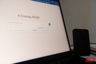 Claude Pro interface showing session windows on a laptop screen with a productivity workspace
