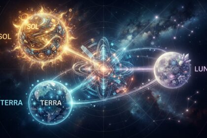 OpenAI GPT-5.6 model family with Sol, Terra, and Luna tiers displayed as interconnected neural network visualization