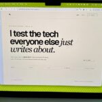 AI website builder interface showing a generated website layout