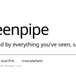 Screenpipe interface showing AI context layer connected to desktop applications