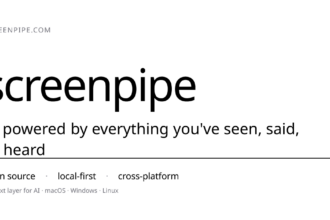Screenpipe interface showing AI context layer connected to desktop applications