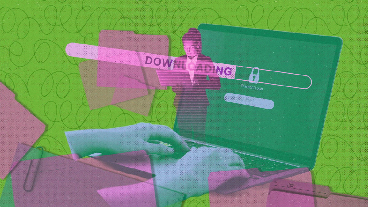 AI note-taking app privacy settings on a laptop screen