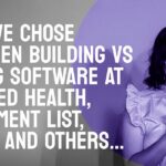 Framework diagram showing 7Cs decision framework for build vs buy AI tools in healthcare startups