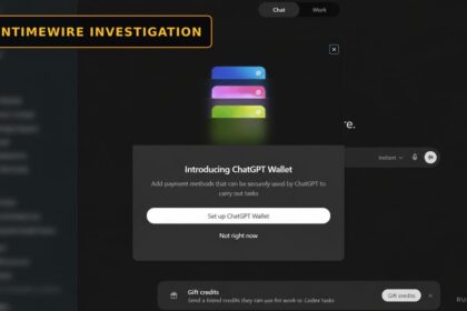 ChatGPT Wallet interface concept showing AI agent payment flow