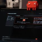Claude Code terminal window showing hooks configuration on a laptop