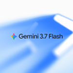 Gemini 3.7 Flash model announcement graphic showing performance benchmarks