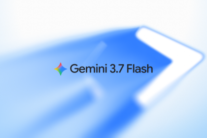 Gemini 3.7 Flash model announcement graphic showing performance benchmarks