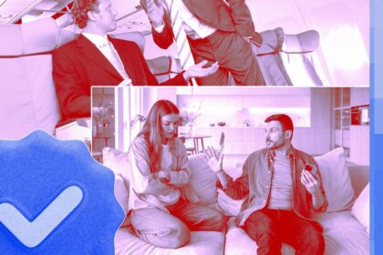 Abstract representation of AI-generated content spreading across social media