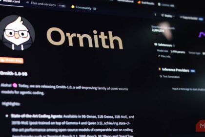Ornith 9B local vision LLM running on laptop
