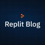 Replit blog showing AI coding tools and development environment