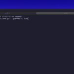 Terminal window running ollama pull command to download a local LLM model on a laptop
