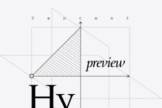 Tencent Hy4 preview open-source model cover art with neural network visuals