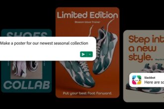 Adobe for Slack app integration showing 70+ creative tools in Slackbot