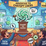 Illustration of a browser cookie linked to shopping, medical, and debt websites through an ad tracker