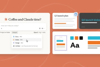 Claude app interface with documents and slides in one window