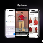 Daydream fashion app on a phone finding shoppable matches from an outfit photo