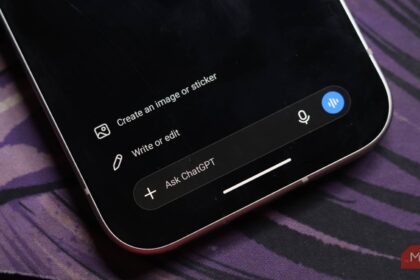 Phone showing ChatGPT chat screen