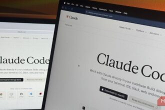 Claude Code open on a MacBook and iPad during a research session