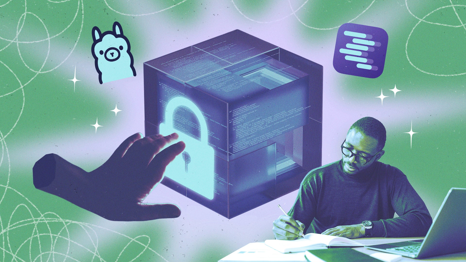 Hero image from Lifehacker's guide to security for local AI users