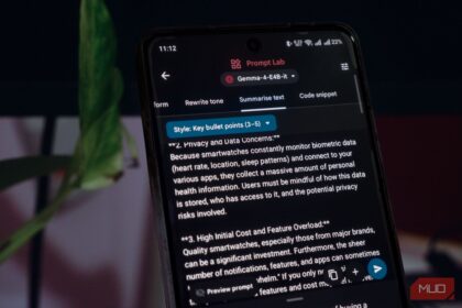 Android phone showing Google AI Edge Gallery running a local AI model offline