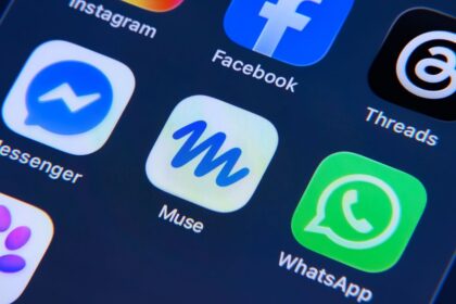 Person using a social media app on a smartphone