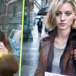 Split screen comparing a video game scene before and after DLSS 5 neural upscaling