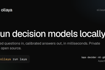 Ollaya decision models running locally with millisecond probability outputs