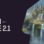 Open-weight AI image generation workflow with transparent layers on a desktop editor