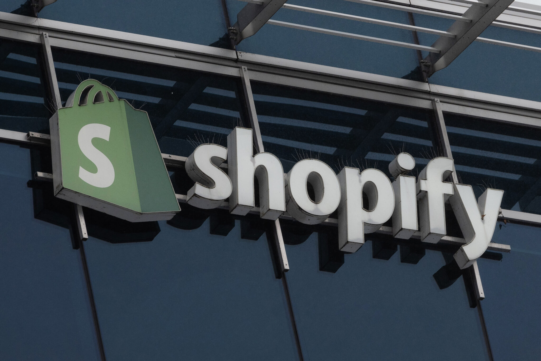 online shopper paying on a laptop with a digital shopping cart interface