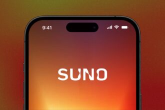 Suno logo on a dark background representing the v6 licensed AI music models