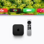 New Apple TV 4K streaming box with Siri AI remote on table