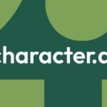 Character.ai logo displayed on a smartphone with legal gavel in the background