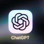 ChatGPT app icon on a smartphone screen