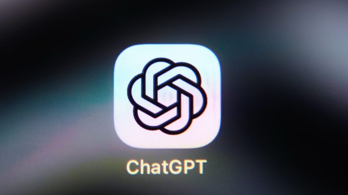 ChatGPT app icon on a smartphone screen