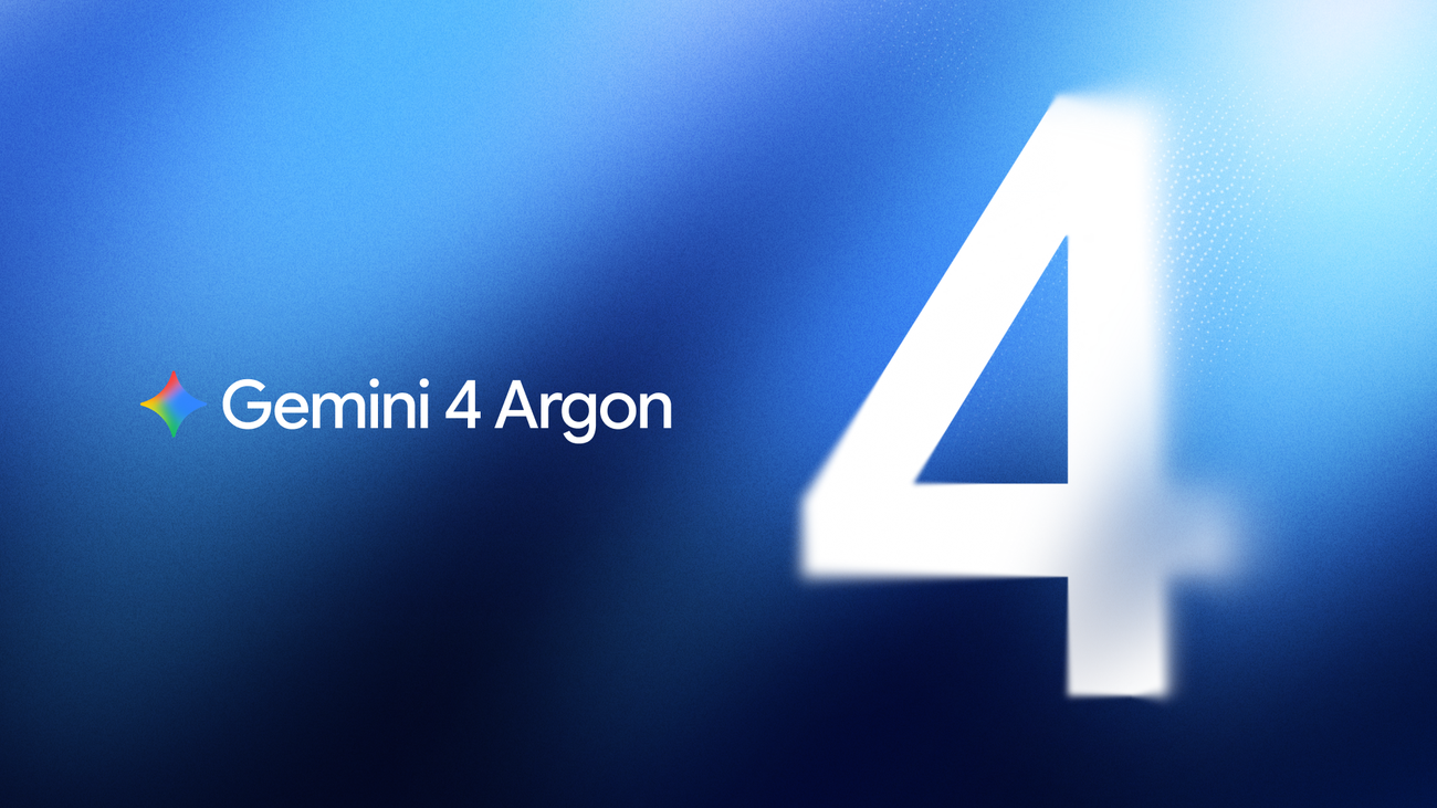 Google DeepMind announcement artwork for the Gemini 4 Argon model launch