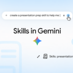 Google Gemini skills feature thumbnail from the official announcement