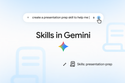 Google Gemini skills feature thumbnail from the official announcement