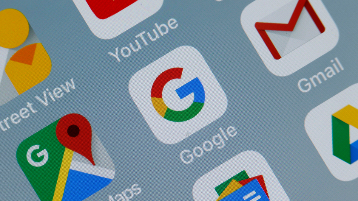 Android phone showing Google account settings on the screen
