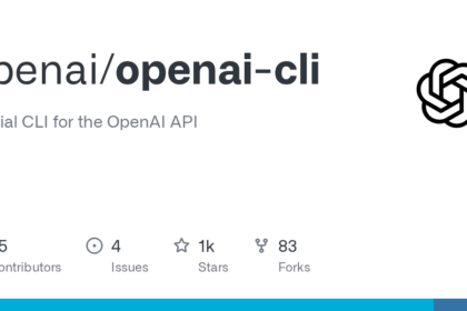 Official OpenAI CLI repository card showing the open-source command line tool