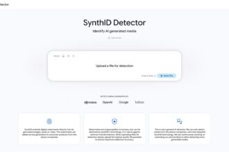 Uploading a photo to the SynthID Detector website for an AI watermark check