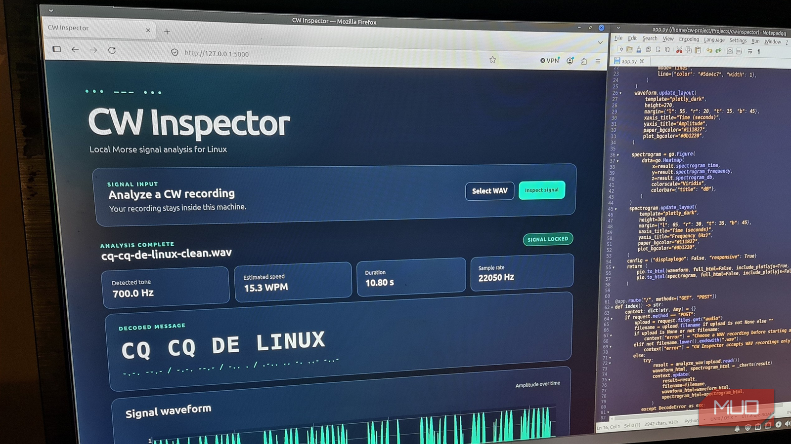 Python code under review in an editor, illustrating AI-generated code checks