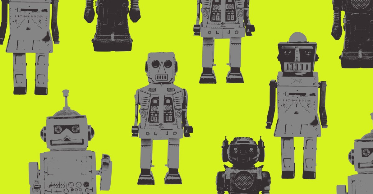 AI assistant icon stopped at a closed website door, illustrating blocking AI agents